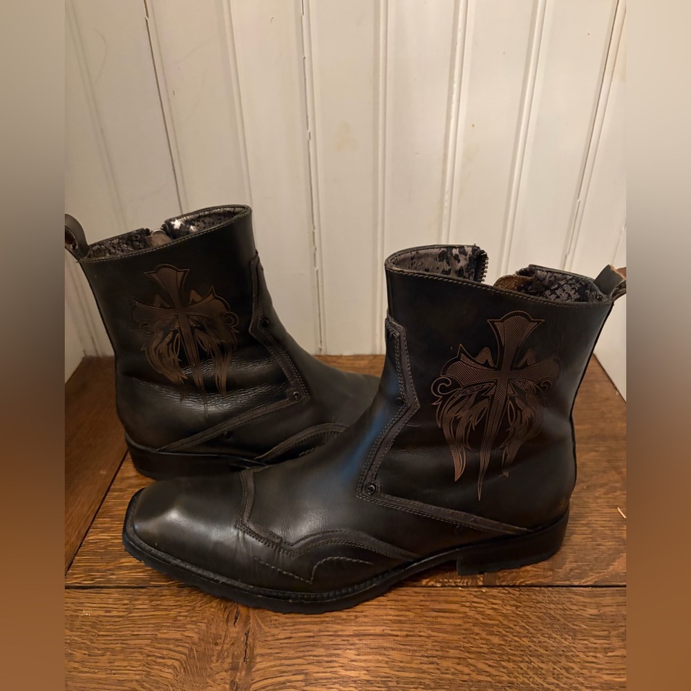 Men's Brown Leather Boots - Lounge by Mark Nason